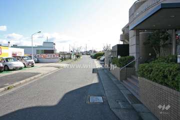 敷地北側の前面道路