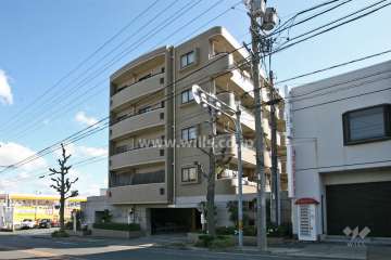 ライオンズマンション篠の風の外観(南西側から)