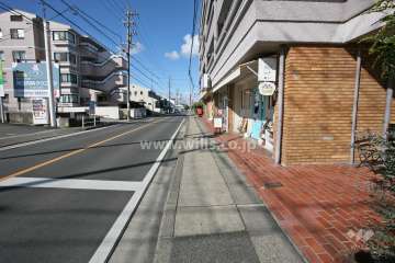 敷地南側の前面道路（東側から）