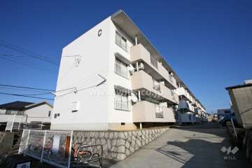鳴海おお根住宅C号棟の外観（南西側から）