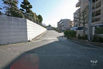 敷地北側の前面道路