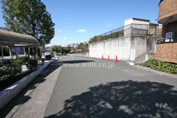 敷地南側の前面道路（東側から）
