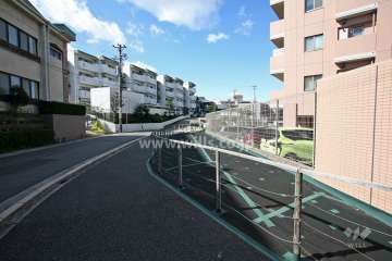 敷地南側の前面道路（東側から）
