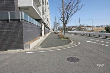 敷地南側の前面道路