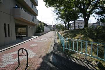 敷地西側には公園があります。