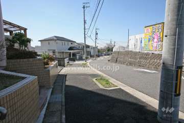 敷地北西の前面道路