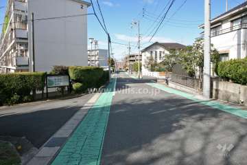 敷地北東側の道路(南東側から)