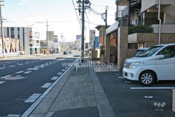 敷地北側の前面道路