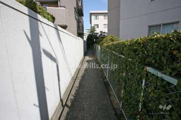 敷地西側の通路（南側から）