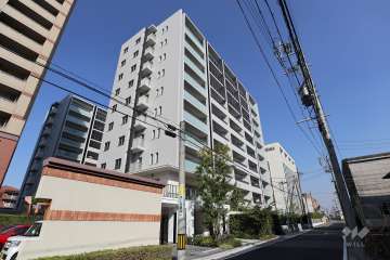 バンベール庄内通ザ・ガーデンの外観（南西側から）