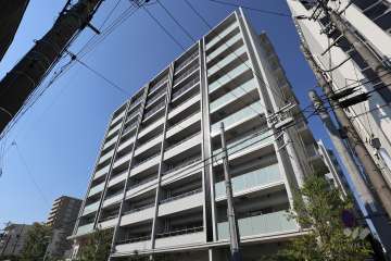 バンベール庄内通ザ・ガーデンの外観（南東側から）