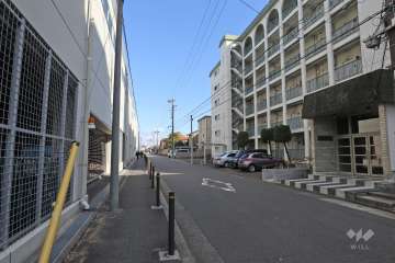 敷地北側の前面道路