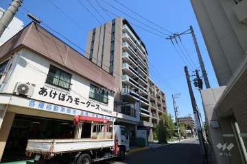 プラウド昭和御器所の外観(南西側から)