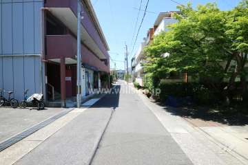 敷地北側前面道路(東側から)