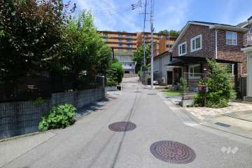 敷地南側の前面道路