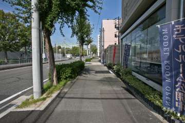 敷地西側の前面道路（県道30号）