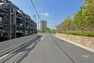 敷地北側の前面道路（東側から）