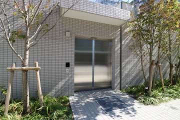 駐輪場の出入口