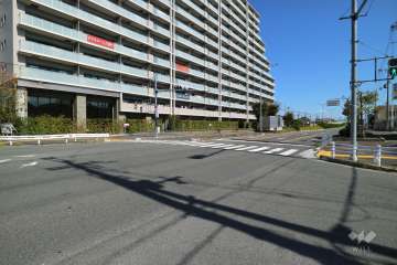 敷地南側の前面道路