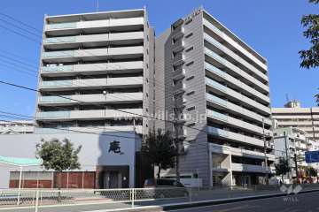 エスリード塚本グラセントのマンション外観(西側から)