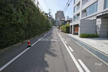 敷地南側の前面道路（東側から）