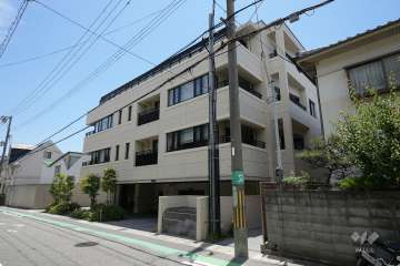 グラン　レ・ジェイド夙川レジデンスの外観（北西側から）