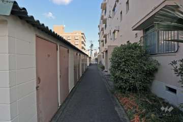 北通路とトランクルーム
