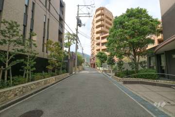 敷地東側の前面道路
