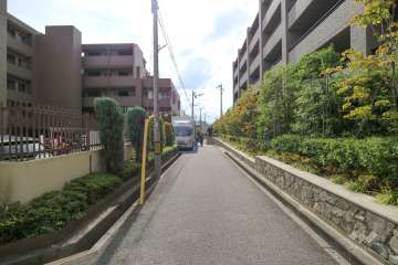 敷地南側の前面道路