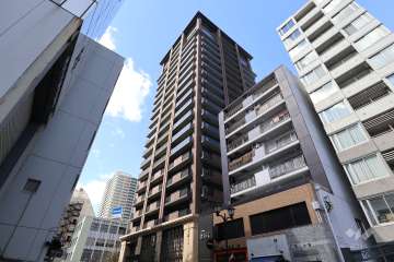 ローレルタワー名古屋栄の外観（南東側から）