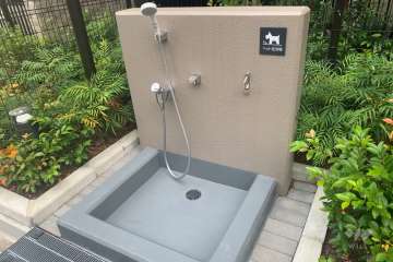 ペット足洗い場