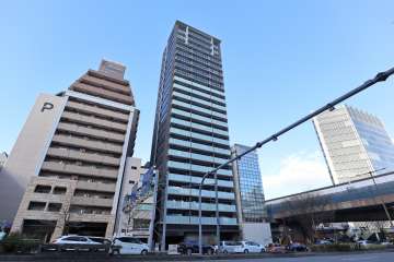 プレサンスタワー-久屋大通ザ・レジデンスの外観（南西側から）