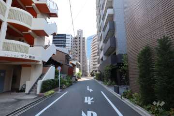 敷地南側の前面道路
