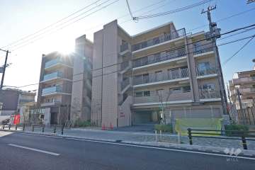 クレヴィア甲子園欅通りの外観（北側から）