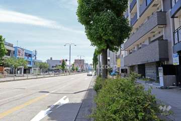 敷地東側の前面道路（環状線）