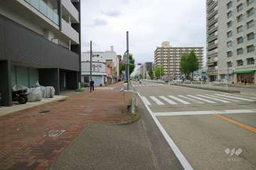 敷地東側の前面道路（環状線）