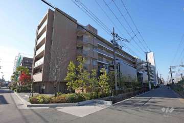 ジオ西宮北口松山町の外観（北東側から）
