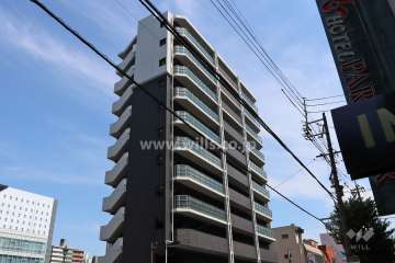 プレサンス名古屋STATIONルミアスの外観（北西側から）