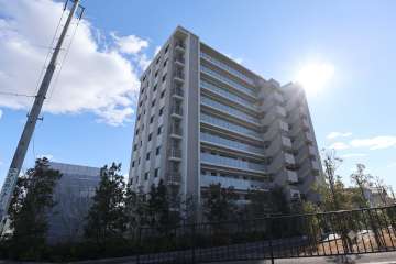 ライオンズ徳重グランヒルズの外観（北西側から）