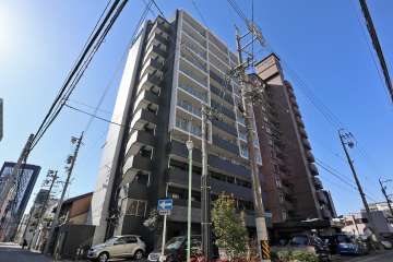 プレサンス名古屋stationフレアの外観（北東側から）