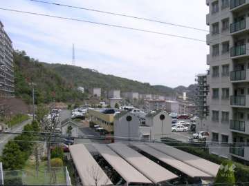 敷地内の駐車場と駐輪場