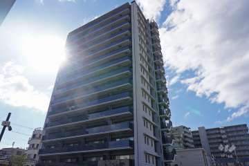 ヴェリテ神崎川駅前シティサイドの外観(北東側から)