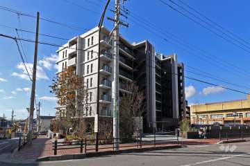 プラウド赤池の外観（北東側から）