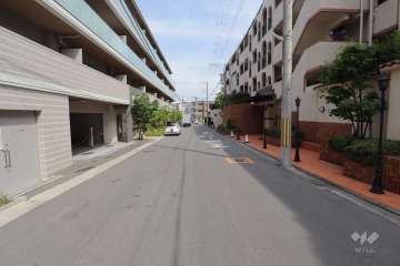 敷地南西側の前面道路