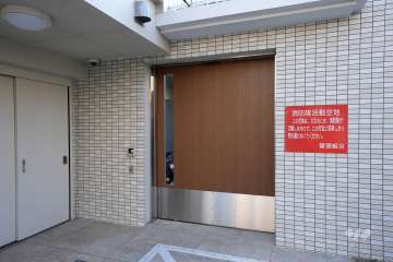 駐輪場の出入り口