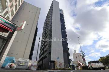 プレサンス新栄リベラの外観（北西側から）