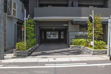 駐車場の出入口