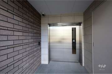 駐輪場の出入口