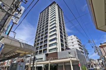 グランドメゾン大須門前町通の外観（南西側から）