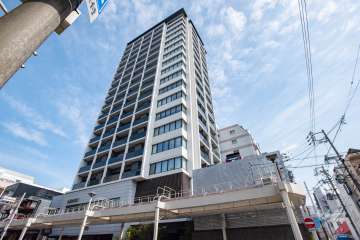 グランドメゾン大須門前町通の外観（南西側から）